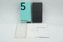 ★☆全額返金保証！最速発送！【OPPO Reno 5 A 128GB シルバーブラック 白ロム 美品 動作確認済】★☆（202404-05361-Skaitori）_画像5