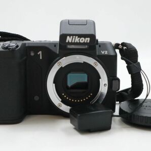 ★☆全額返金保証！最速発送！【Nikon1 V2 ボディ ブラック 動作確認済 美品 シャッター2889回】★☆（202404-30837-kaitori）の画像3