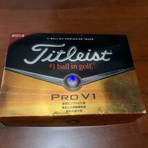 2013年モデル タイトリスト PRO V1 ロゴマーク入 ゴルフボール titlist 0.5ダース ボール6個 2スリーブ_画像1