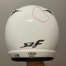 Arai アライ SZ-F ホワイト SZF 白 ジェットヘルメット Lサイズ　外装 内装 美品_画像4