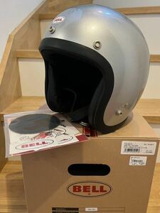 BELL HELMETS 500-TXJ ベル ヘルメット シルバー Sサイズ 1度使用のみ 美品 傷ほぼ無し Sシェル ジェットヘルメット