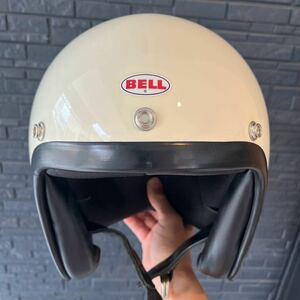 BELL HELMETS 500-TXJ ベル ヘルメット アイボリー Sサイズ　女性が数回使用のみ 外装 美品 傷無し Sシェル ジェットヘルメット 