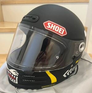 SHOEI Glamster ショウエイ グラムスター チーターカスタムサイクルズ 超レア 限定 モデル CHEETAH C.C Mサイズ マットBK/YELLOW 試着のみ