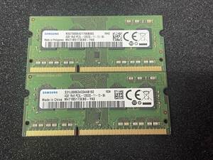 samsung PC3L-12800S 4GB×2枚　 送料無料