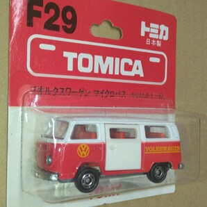 湿気によるカビあり トミー ブリスター トミカ 日本製 フォルクスワーゲン マイクロバス TOMY Tomica made in Japan VOLKSWAGEN Microbusの画像4