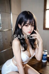 U51 【一点物 再販なし】伊藤 有紀 ＜A4サイズ 美女ポスター＞ 最高画質 美少女 白下着 コスプレ グラビア セクシー 巨乳 美乳 美尻