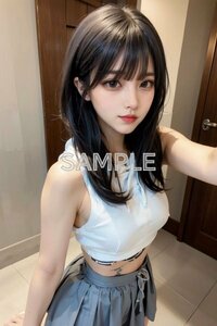 U90　1円スタート 【一点物 再販なし】伊藤 有紀 ＜A4サイズ 美女ポスター 最高画質 美少女 自撮り コスプレ グラビア セクシー 美乳 美尻