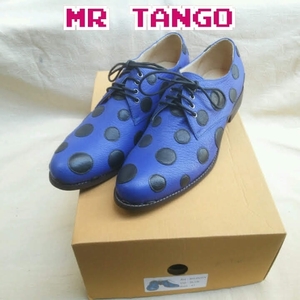 即決【元GUCCI&PRADA】新品/ミスタータンゴMR TANGO/水玉/ドット柄/レザーシューズ/革靴/ドレスシューズ/ビジネスシューズ/41/26.5/