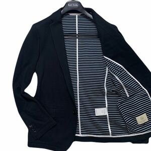  beautiful goods / sweat cloth *UNITED ARROWS United Arrows tailored Anne navy blue jacket lining border L size black black spring summer 