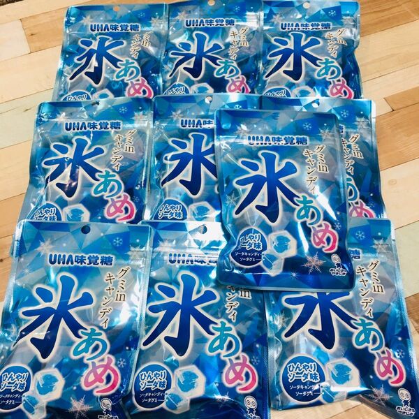 UHA味覚糖 氷あめ グミ in キャンディ ソーダ 10袋