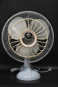 u. goods Showa Retro Hitachi A.C DESK FAN M-6036D electric fan 30cm type 3 sheets wings root antique not yet maintenance goods operation goods Junk 