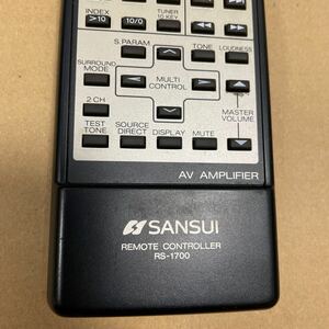  remote control. exhibition SANSUI RS-1700 Sansui 