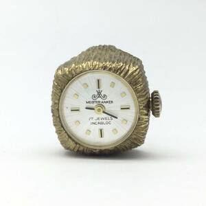 【673】MEISTER-ANKER マイスター アンカー リングウォッチ 手巻 時計 17石 稼動品
