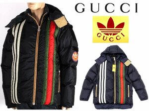 72万新品◆50=L◆グッチ GUCCI×adidas コラボ 3本線×Web 