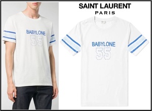 7万新品◆XS◆【サンローラン】BABYLONE55デストロイドTシャツ(株)ケリング1円