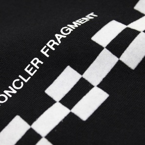 7万新品本物◆モンクレールジーニアス◆XS◆FRAGMENT HIROSHI FUJIWARA 7MONCLERチェッカーラインTシャツの画像7