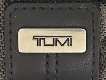 7万新品◆TUMI トゥミ◆バリスティックナイロン×レザー クロスボディバッグ レッドネームタグ 灰×黒 1円_画像6