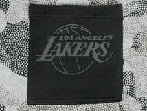 3万新品◆L◆ボス BOSS×NBAコラボ LA LAKERS カモフラージュプリント スウェットハーフパンツ 灰黒『Slam_Camo_NBA』1円_画像8