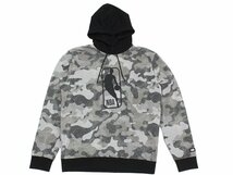 4万新品◆XL◆ボス BOSS×NBAコラボ Jerry Alan Westロゴ カモフラージュプリントフーディースウェットプルオーバー『W_Camo_NBA』1円_画像3