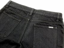 14万新品◆31◆SAINT LAURENT 黒デニムジーンズ キャロットフィットパンツ イタリア製 ㈱ケリング【サンローラン】ブラック 1円_画像7