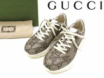 15万新品◆8=27cm◆GUCCI グッチ マキシGGスプリーム ライトン100周年記念スニーカー『RHYTON』1円_画像2