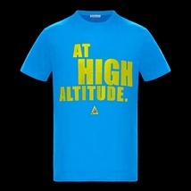 7万新品本物◆モンクレールジャパン◆XXL◆MONCLER『AT HIGH ATITUDE』Tシャツ青1円_画像2