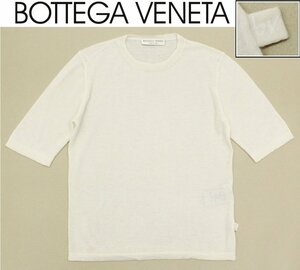 23 десять тысяч новый товар *42* off белый тончайший кашемир 100% Bottega Veneta тонкий короткий рукав вязаный 1 иен 