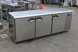 wz9826 フクシマ テーブル型 台下 冷凍冷蔵庫 コールドテーブル 7161S-R-A-CK 中古 2020年 100V50/60Hz 幅2100mm 厨房 業務用
