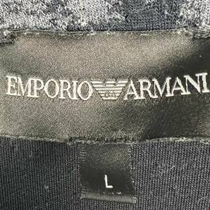 Wm652 正規品 EMPORIO ARMANI エンポリオアルマーニ デザイン 薄手 ニット カーディガン ストレッチ マーブル柄 メンズ Lの画像8