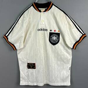 Wm790 希少 レア 90s 1996年 ADIDAS アディダス サッカー ドイツ代表 ホームジャージー ユニフォーム ワッペン 刺繍 メンズ