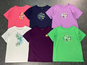 Wm584 お買い得! 6点セット! mont-bell モンベル WIC.T Tシャツ プリントT 花柄 レディース XL 大きいサイズ