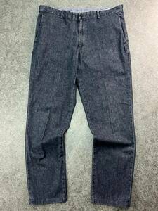 Wm876 made in Japan PAPAS Papas slacks pants car n blur - cotton linen stretch men's 54 XL large size chinos 