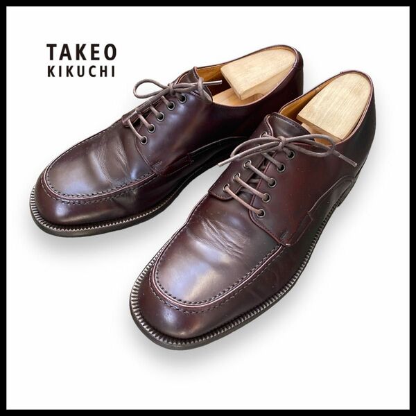 TAKEO KIKUCHI ビジネスシューズ 革靴 ブラウン　25cm made in japan 日本製　