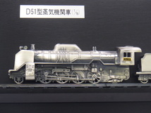 x4E080Z- D51型蒸気機関車 1/70 模型 D511161 プレート 箱入り 記念品 国鉄_画像4