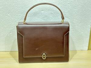 4256] 中古 ハンドバッグ ANYA HINDMARCH BITS&BOBS レザー ブラウン アニヤハインドマーチ レディース 21.5×10×高さ17cm