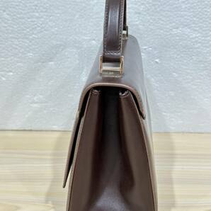 4256] 中古 ハンドバッグ ANYA HINDMARCH BITS&BOBS レザー ブラウン アニヤハインドマーチ レディース 21.5×10×高さ17cmの画像3