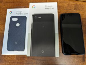 【美品・送料込】Pixel 3 XL 6.3インチ メモリー4GB ストレージ64GB ジャスト ブラック SIMフリー