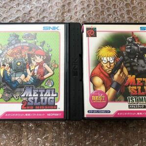 NGP/NGPC ネオジオポケット メタルスラッグ ファーストミッション ＋ 2ND MISSION METAL SLUG 2本セット BEST版 動作確認済♪ ネオジオの画像1