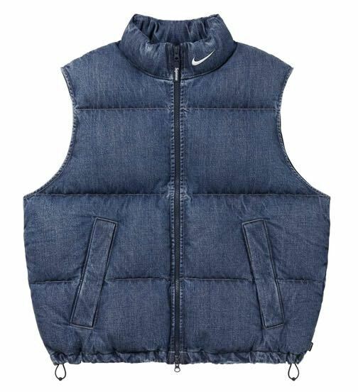 S Supreme Nike Denim Puffer Vest indigo インディゴ　藍色　シュプリーム　ナイキ　デニム　パファー　ベスト