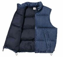 L Supreme Nike Denim Puffer Vest indigo インディゴ　藍色　シュプリーム　ナイキ　デニム　パファー　ベスト_画像2