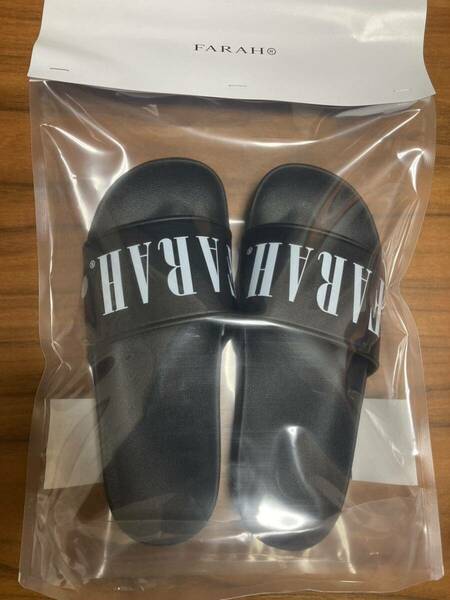 27cm Shower Sandal　Black ブラック　黒　FARAH WAKE sapporo