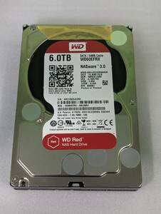 HDD　ウェスタンデジタル　RED NAS 6TB ２個セット　WD RED　正常