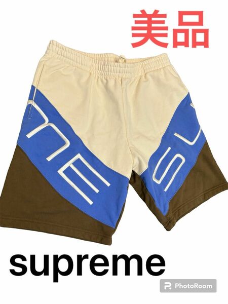 【美品】supreme シュプリーム　 ハーフパンツ　L スウェット　