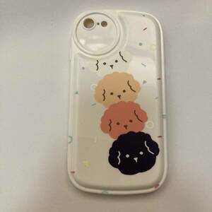  new goods free shipping iPhoneSE2.3 iPhone7.8 case ream become dog. lovely pattern thickness .. soft case white toy poodle lovely 