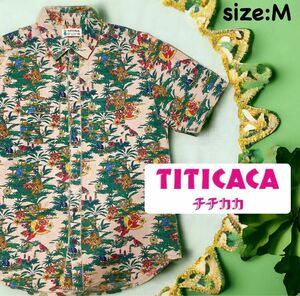 TITICACA チチカカ 半袖シャツ アロハシャツ ボタニカル 花柄 アニマル