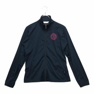 coco* Munsingwear wear * long sleeve full Zip blouson * stretch * navy blue * navy *M* used * letter pack post service plus shipping possible *90288