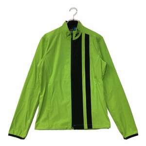 coco*J. Lindberg * long sleeve full Zip blouson * outer * yellow green × black * light green * spring autumn *S* used * letter pack post service plus shipping possible *88044