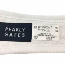 coco★パーリーゲイツ★PEARLY GATES★サンバイザー★ホワイト×ネイビー/ボーダー★フリー★中古※レターパックプラス発送可★90769_画像6