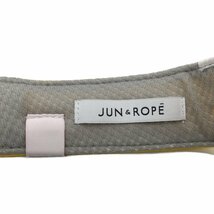 coco★ジュン＆ロペ★JUN＆ROPE★サンバイザー★黄色★イエロー★ラインストーンロゴ付き★中古※レターパックプラス発送可★86552_画像6