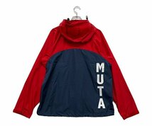 coco★新品★ムータマリン★muta MARINE★長袖ジップパーカー★ウィンド調★レッド×ネイビー★M※レターパックプラス発送可★91029_画像2